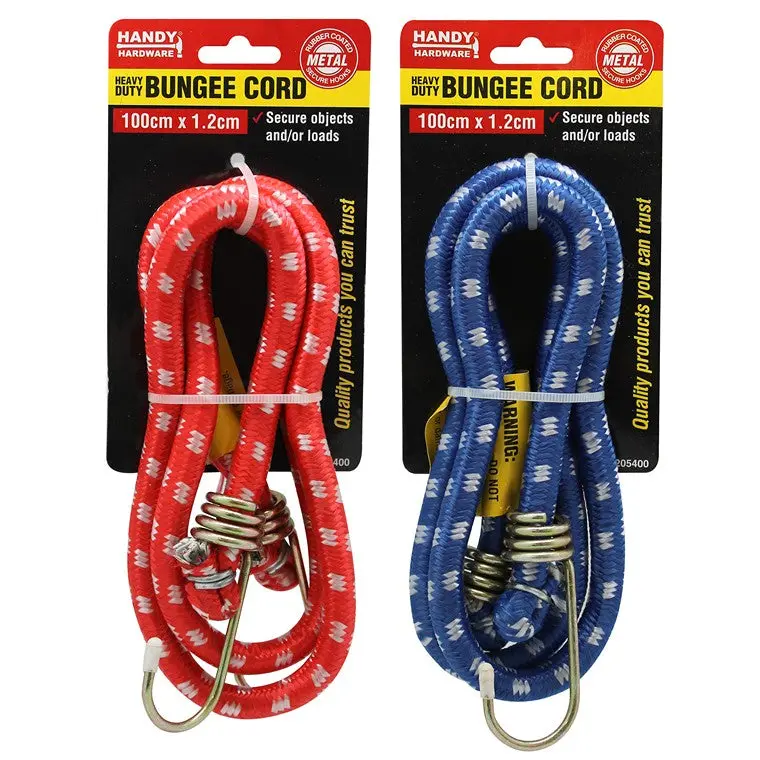 1-Meter Heavy-Duty Elastic Bungee Cord With Metal Hooks 1