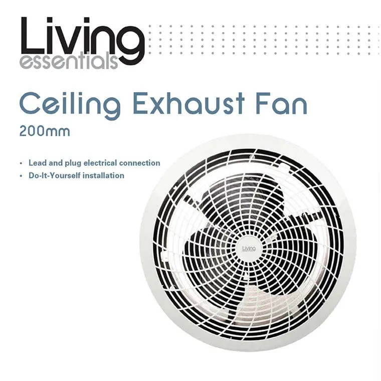 200 Mm Ceiling-Mounted Exhaust Fan – Quiet Operation, High Airflow 1