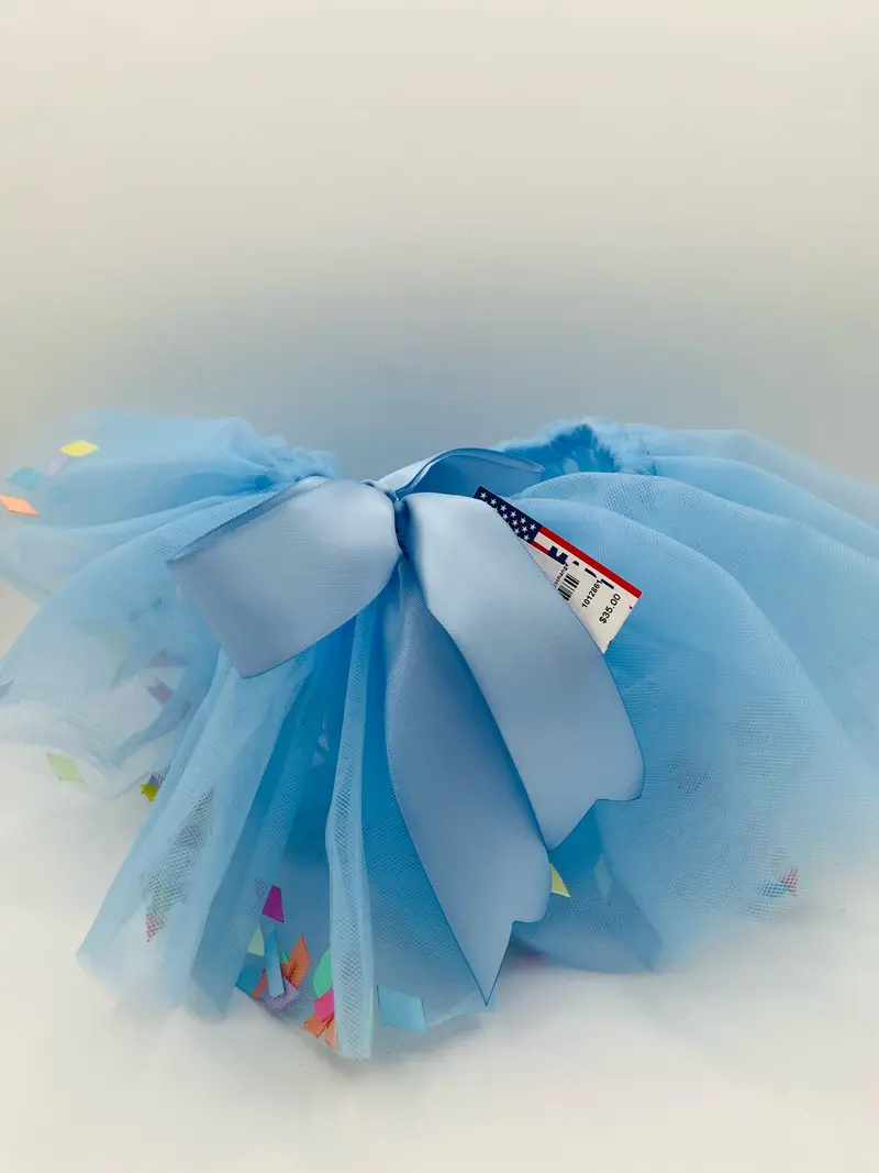 7-Inch Ribbon Confetti Tutu – Lightweight Party Skirt For Toddlers 1