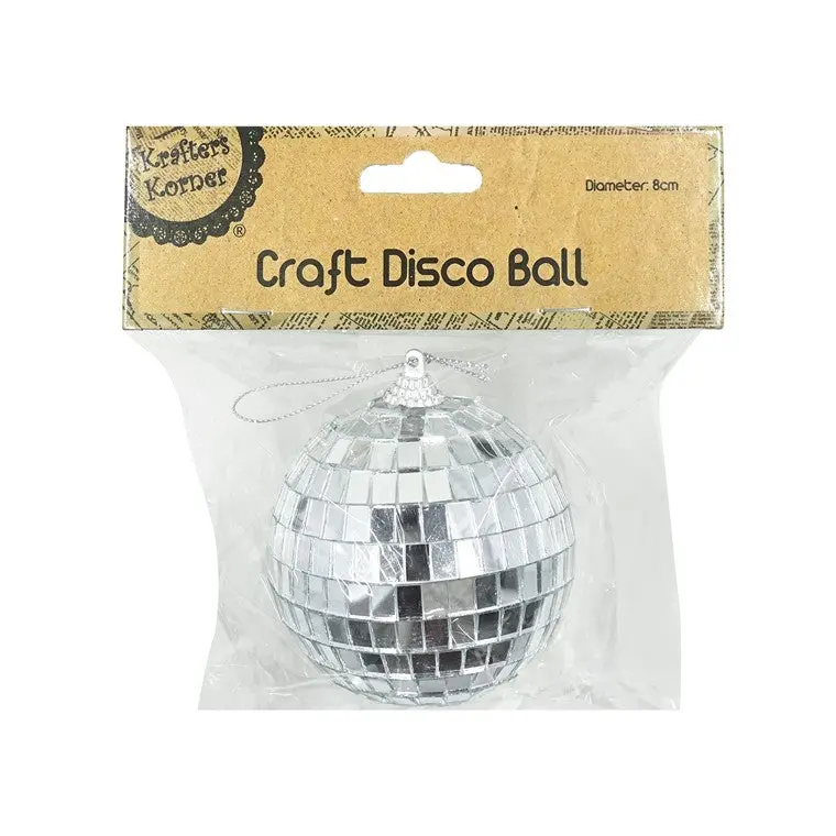 8Cm Shimmering Craft Disco Ball – Hanging Decoration Or Party Prop 1