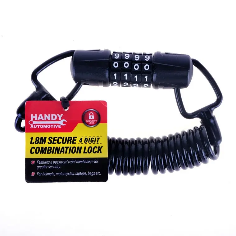 Adjustable Combination Lock Cable – 1.8M Length 1