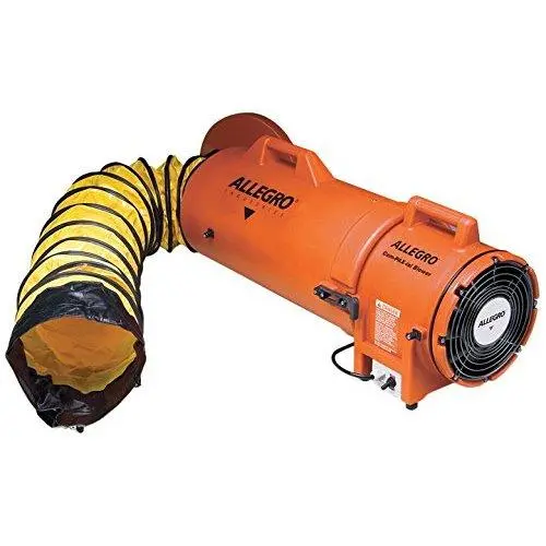 Allegro 9533-25 Plastic Compaxial Blower – 8-Inch, 25-Foot Ducting & Canister Kit 1