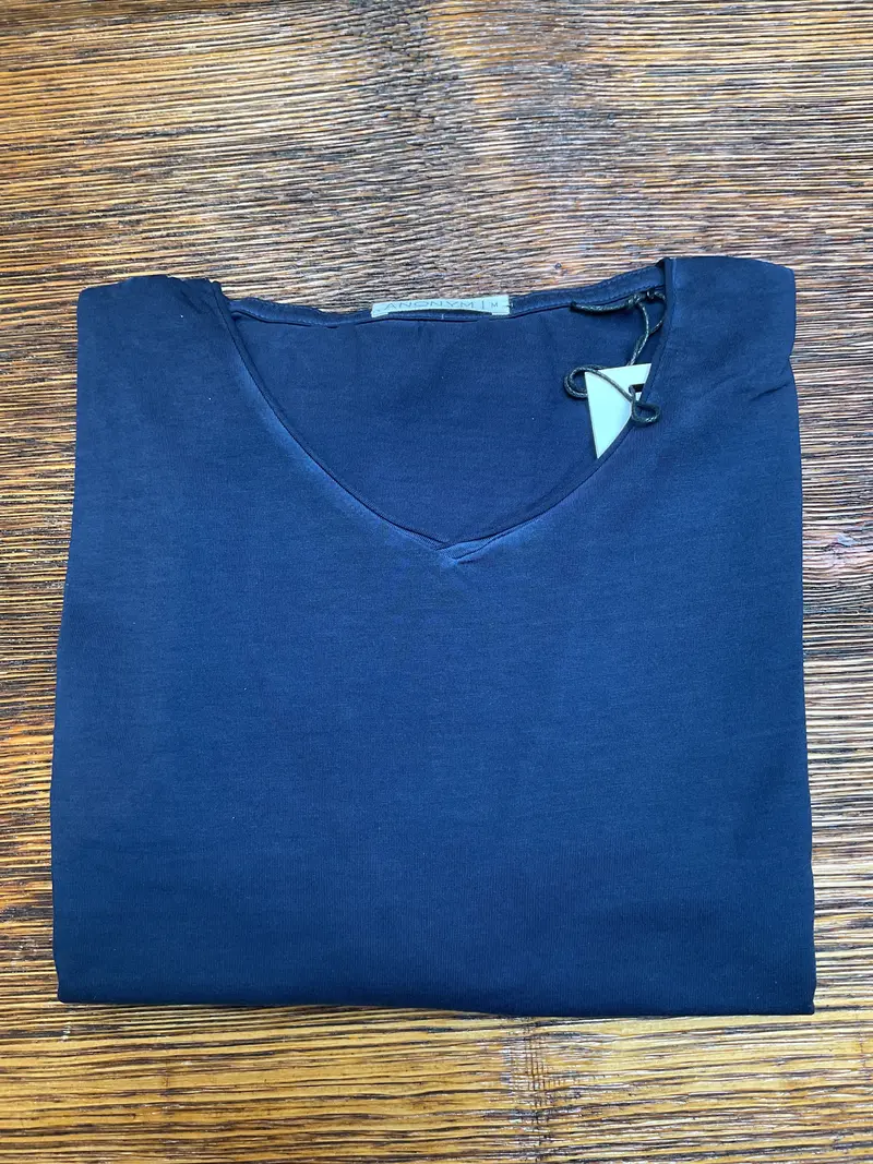 Anonym Naho Lightweight Cotton Tee In Blue 1