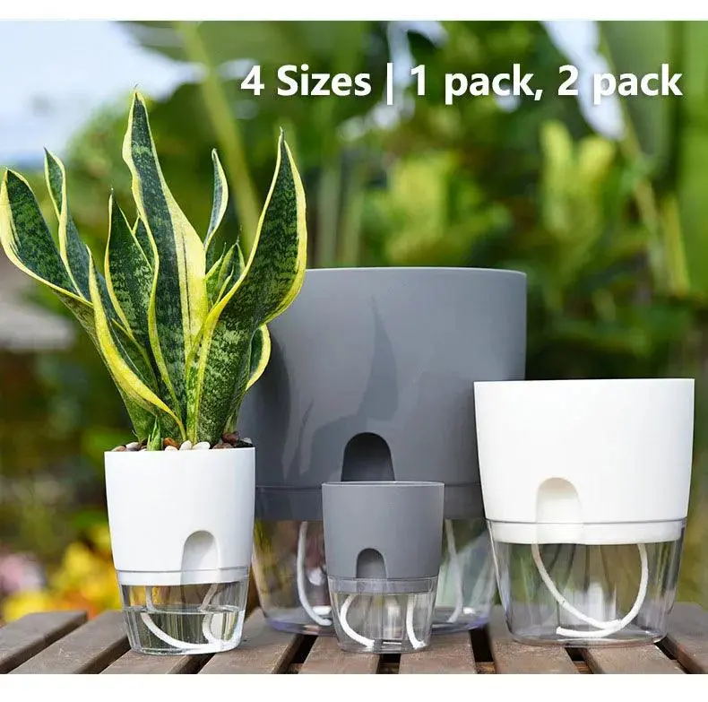 Automated Self-Watering Planter With Reservoir 1
