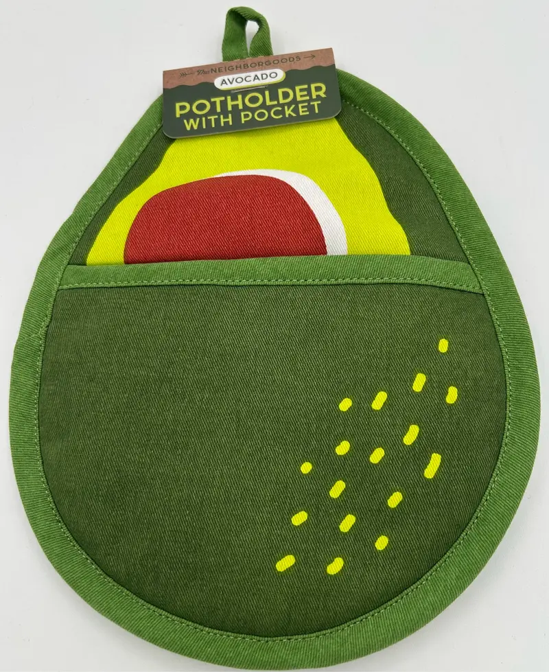 Avocado-Shaped Silicone Oven Mitts And Potholders 1