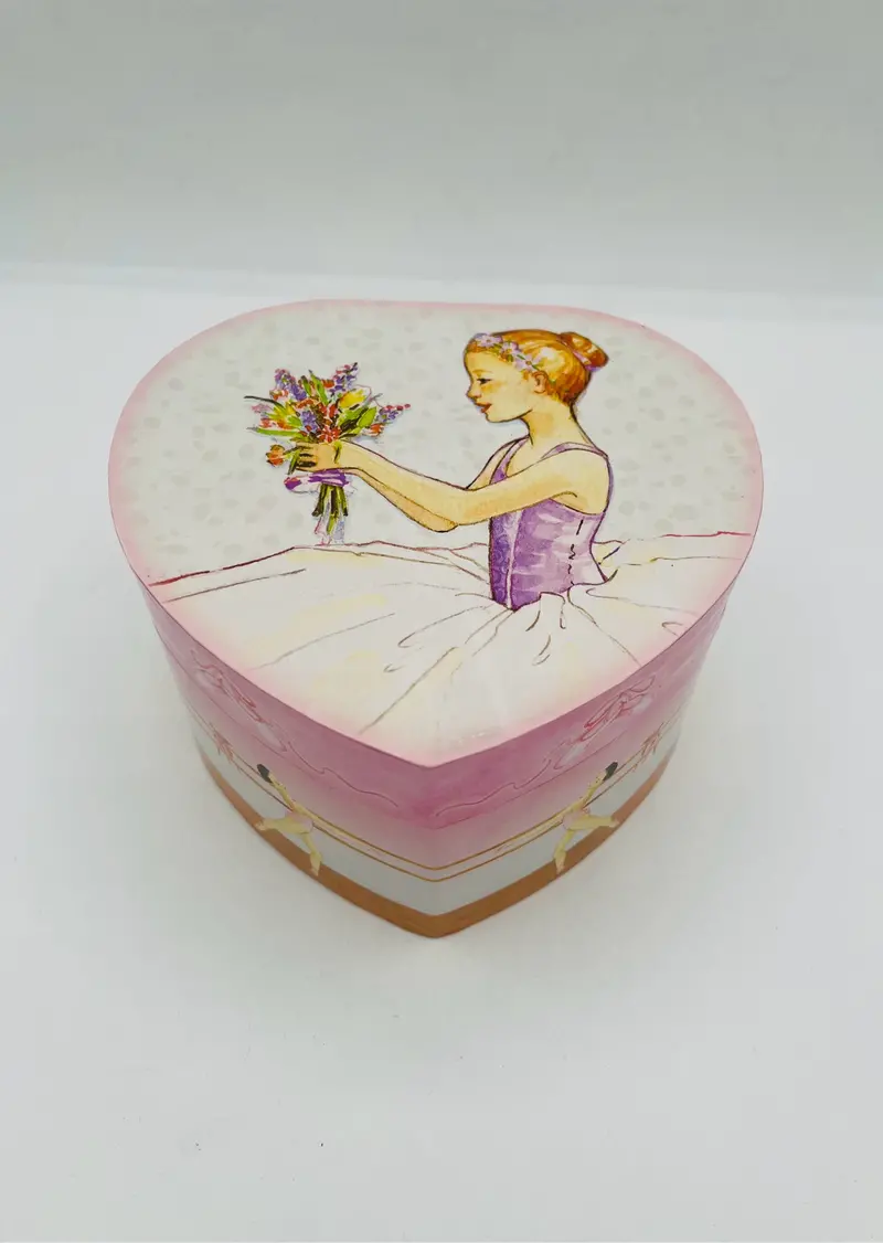 Ballet Dancer Heart Miniature Music Box 1