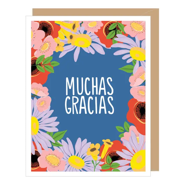 Bilingual 'Muchas Gracias' Thank You Card 1