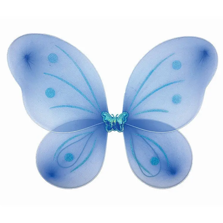 Blue Fairy Wing Set – Lightweight Party Costume Wings 1