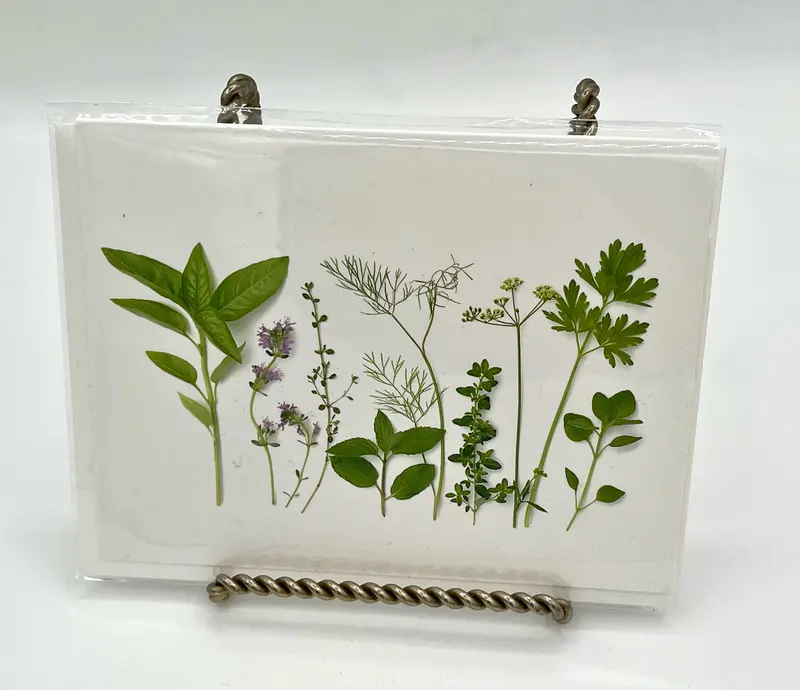 Botanical Herb-Themed Note Card 1