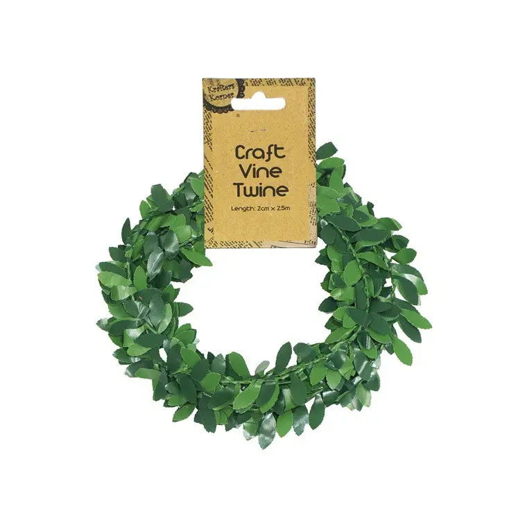 Botanical Vine Twine With Realistic Leaf Accents 1