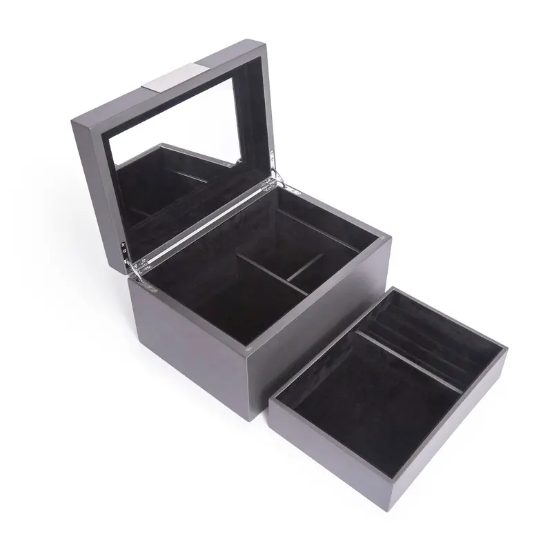 Bradford Jewelry Chest With Removable Tray – Customizable Interior 1