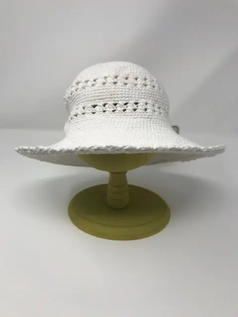 Breathable White Cotton Crochet Hat For Toddlers (Ages 3–6) 1