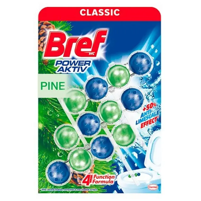 Bref Pine-Scented Toilet Bowl Cleaner, 3-Pack 1