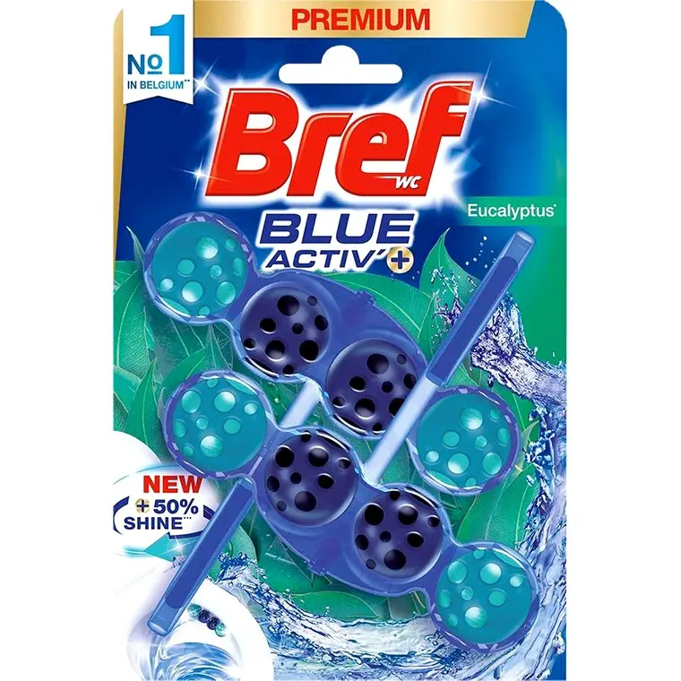 Bref Power Active Toilet Cleaner – Eucalyptus Scent, 2-Pack 1