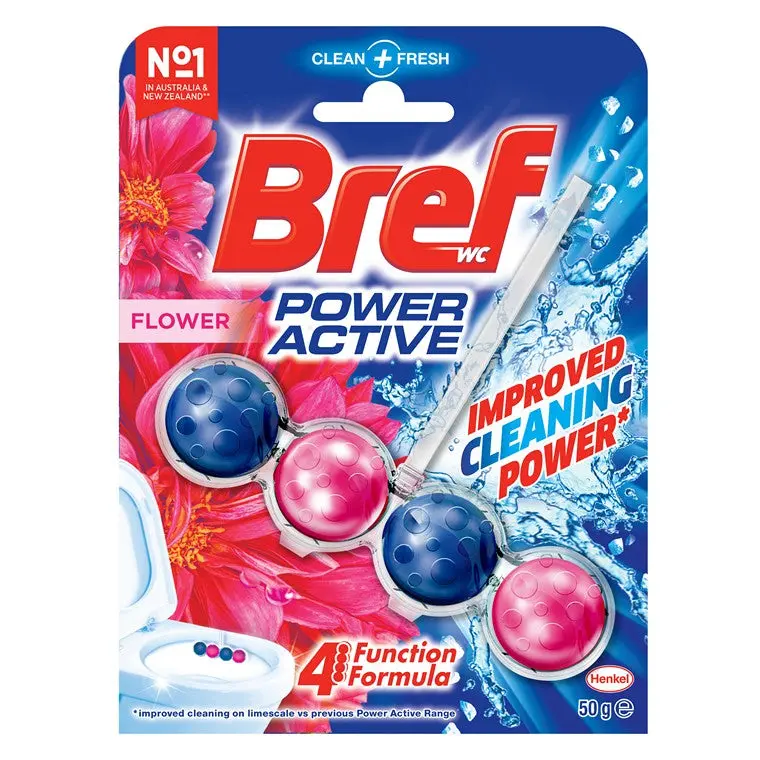 Bref Power Active Toilet Cleaner – Floral Scent, 50G 1