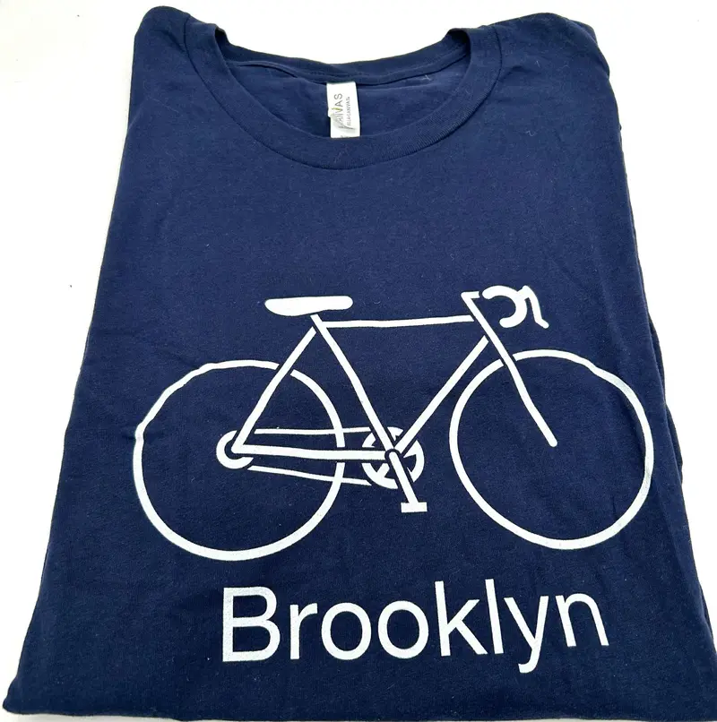 Brooklyn Bike Graphic Tee – Navy, Size 2Xl 1