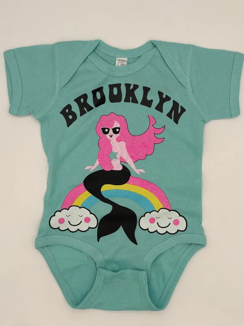 Brooklyn Mermaid Onesie – Aqua (18 Months) 1
