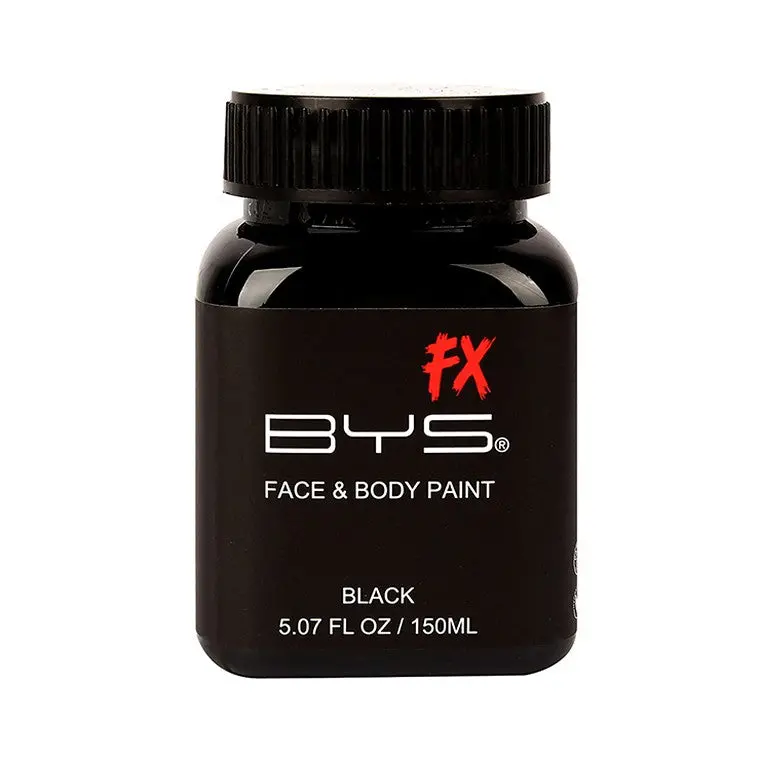 Bys Fx Face & Body Paint – Matte Black, 150 Ml Tub 1