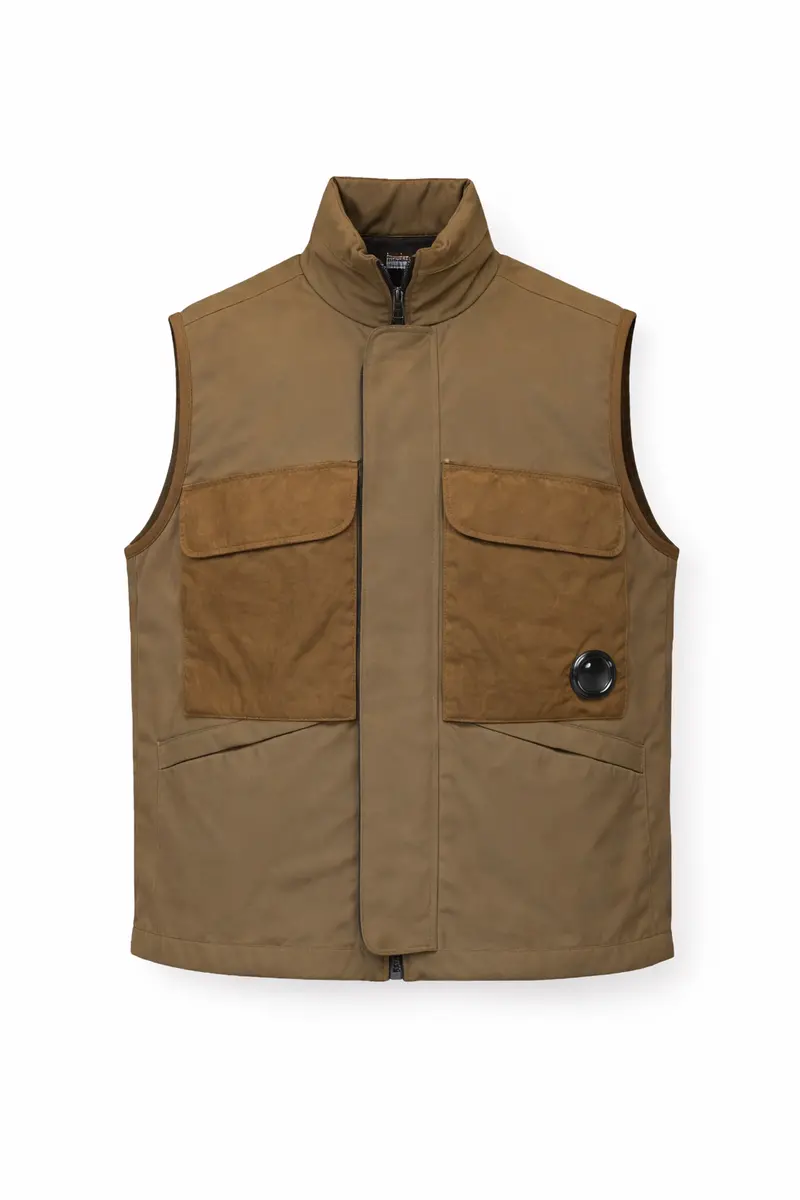 C.P. Company Toffee-Colored Reversible Vest 1
