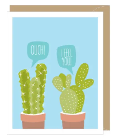 Cactus-Themed Get Well Soon Card 1