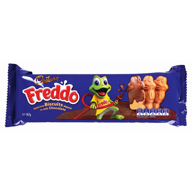 Cadbury Choc Freddo Biscuits – 167G Chocolate-Covered Treat 1