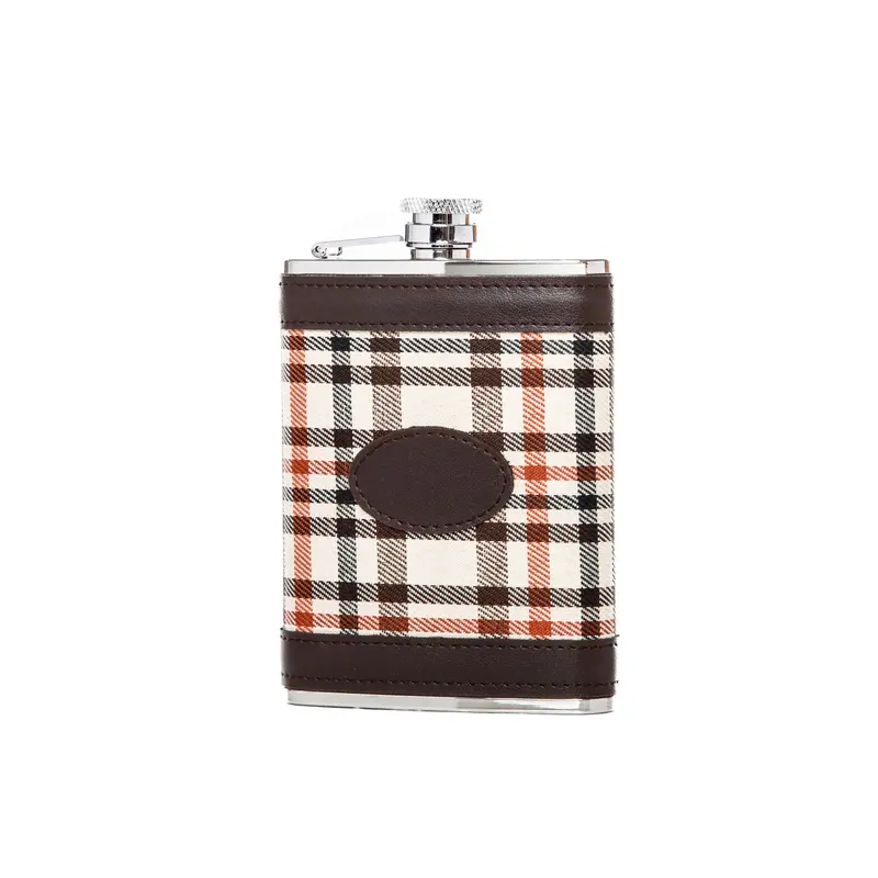 Checkered Pattern Insulated Canteen – Stainless Steel Thermos 1