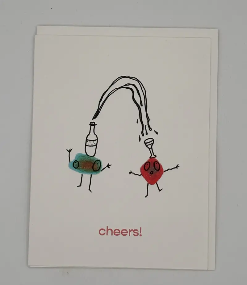 Cheers & Congratulations Toast Card 1