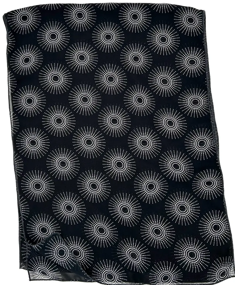 Classic Black And White Infinity Scarf 1