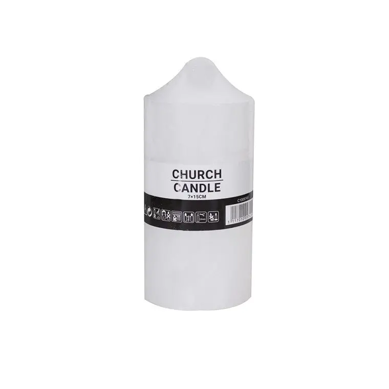 Classic Church Candle – White, Large Size 1