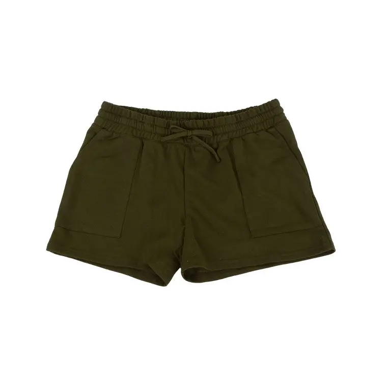 Classic Khaki Elastic-Waist Shorts – Size M 1