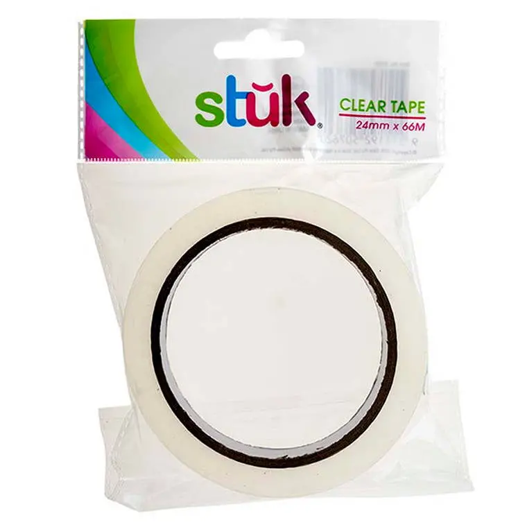 Clear Adhesive Tape Refill – 24 Mm × 66 M, High-Tack 1