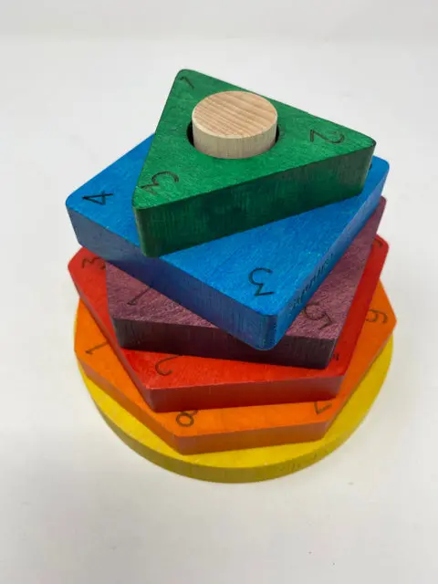 Colorful Shape Sorting Stacker Toy 1