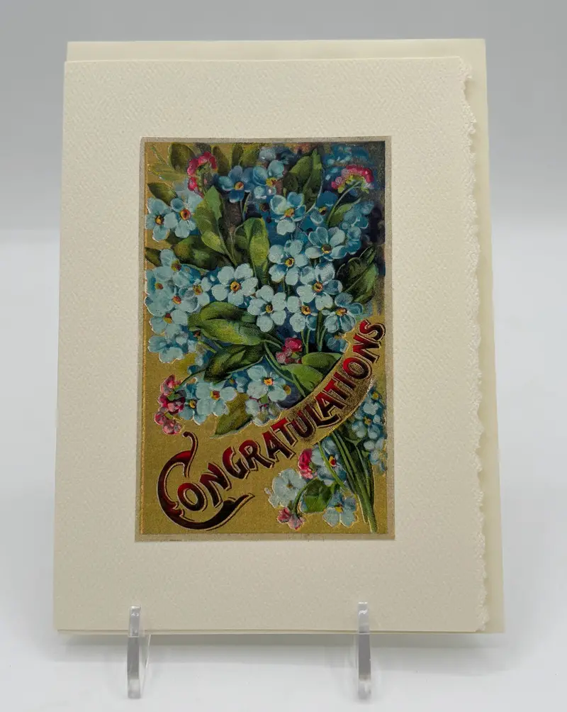 Congratulations Floral Bouquet Greeting Card 1