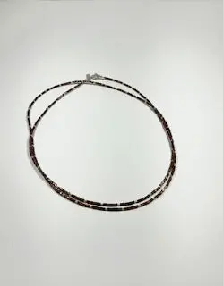 Copper-Tone Hematite Necklace – Hill Tribe Sterling Silver 1
