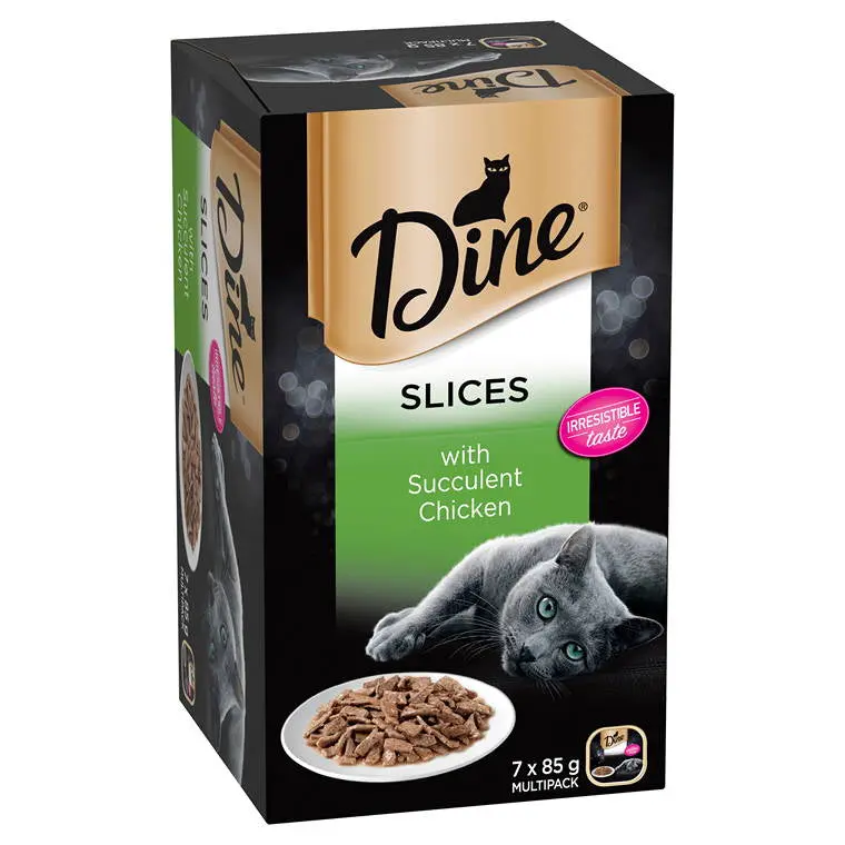 Dine Wet Dog Food – Succulent Chicken Slices, 7 × 85G 1