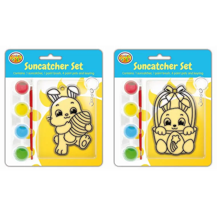Diy Sun Catcher Craft Kit – Choose Bunny Or Chick Design (2-Pack) 1