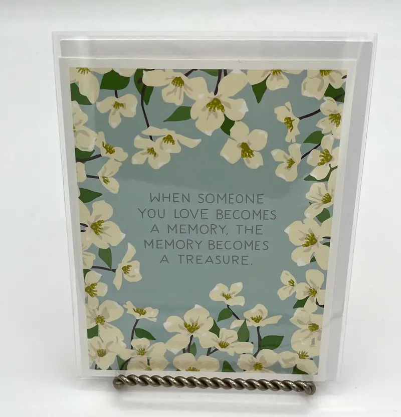 Dogwood Branch Memory Card – Sympathy Design 1