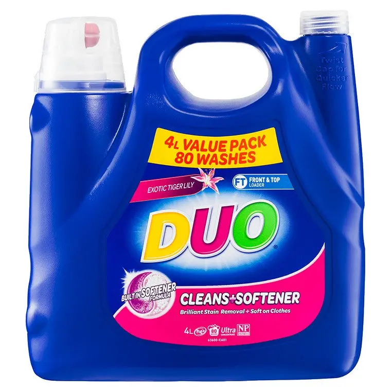 Duo All-In-One Fabric Cleaner & Softener – 4L Bottle 1