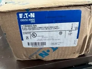 Eaton Crouse-Hinds Lt5090G Sa 90° Grounding Lug – 1/2" Size, 25-Pack, Unused Surplus 1