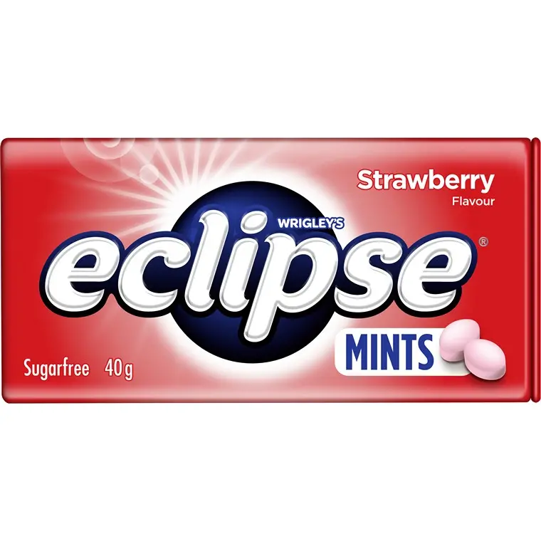 Eclipse Strawberry Flavor Mints – 40G Sweet & Refreshing Candy 1