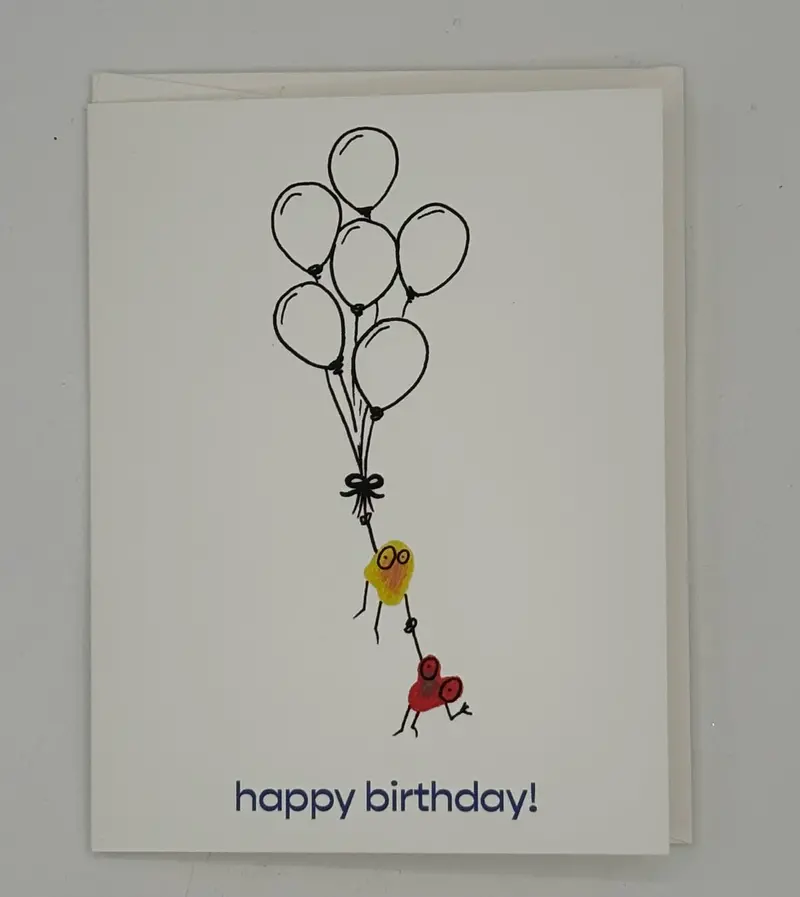 Festive Balloon-Themed Birthday Card 1