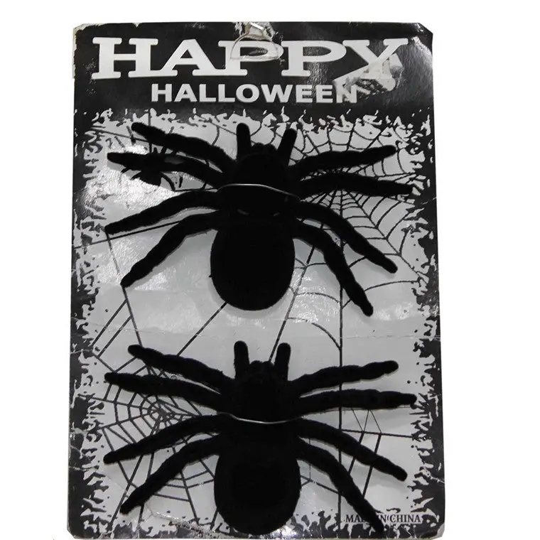 Furry Black Tarantula Figurines (17 Cm, 2-Pack) 1