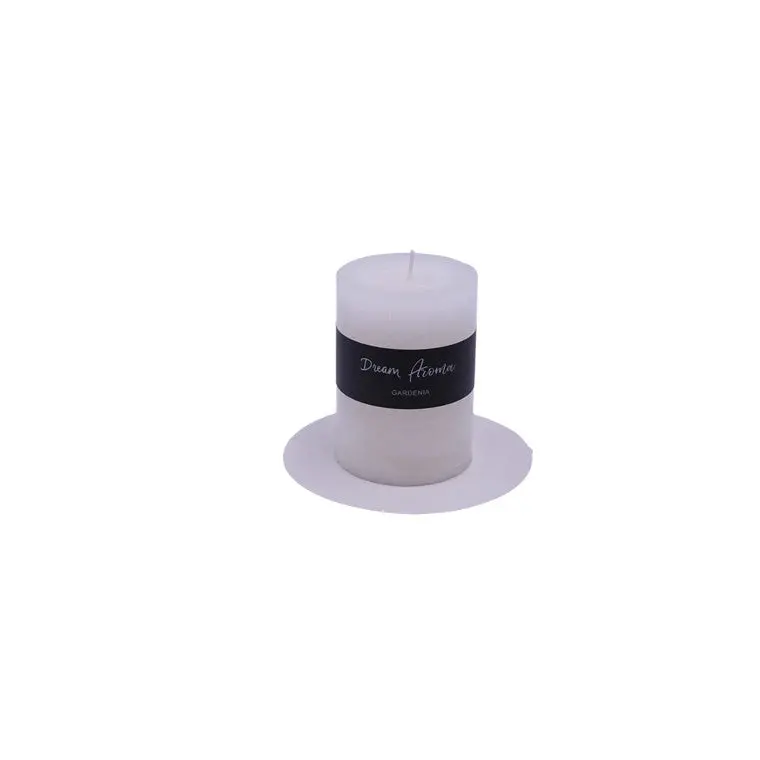 Gardenia Blossom Medium Pillar Candle – Botanical Scented 1
