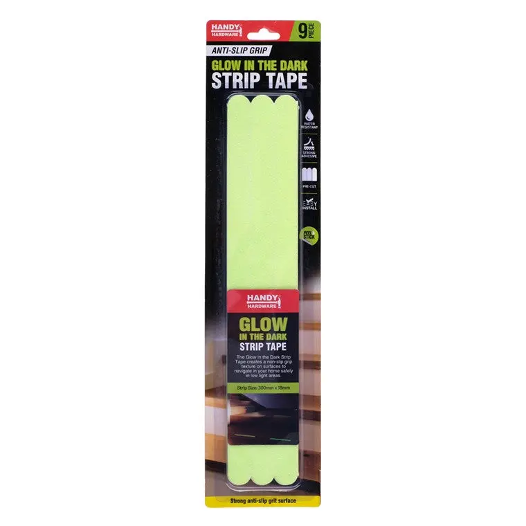 Glow-In-The-Dark Strip Tape – 9-Piece Set 1