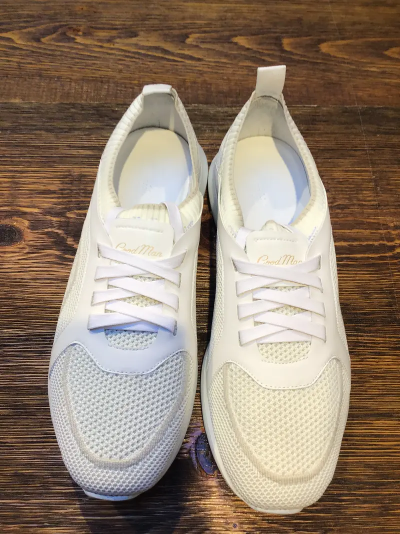 Good Man Brand Knit-Texture Runner Sneakers – Sand 1