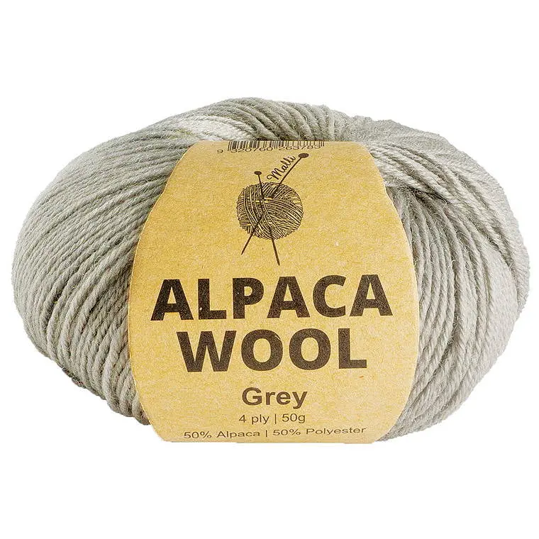 Grey Alpaca Wool Roving – Premium Undyed Fiber For Handcrafting 1