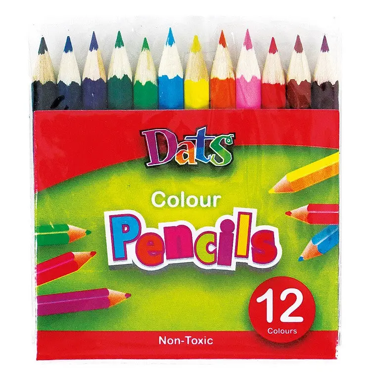 Half-Length Colored Pencils – 12-Piece Art Set 1