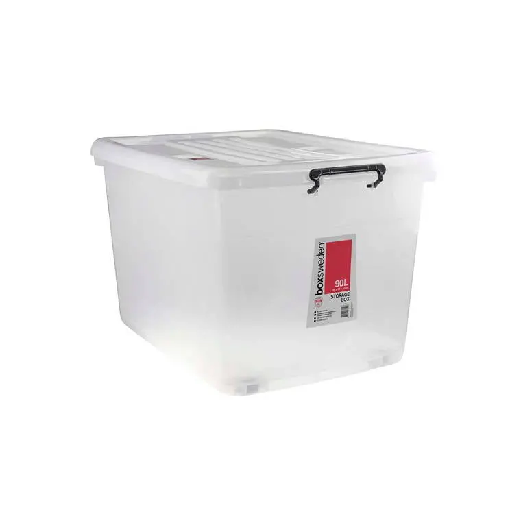 High-Clarity Heavy-Duty Storage Box – 90-Litre Transparent Container 1
