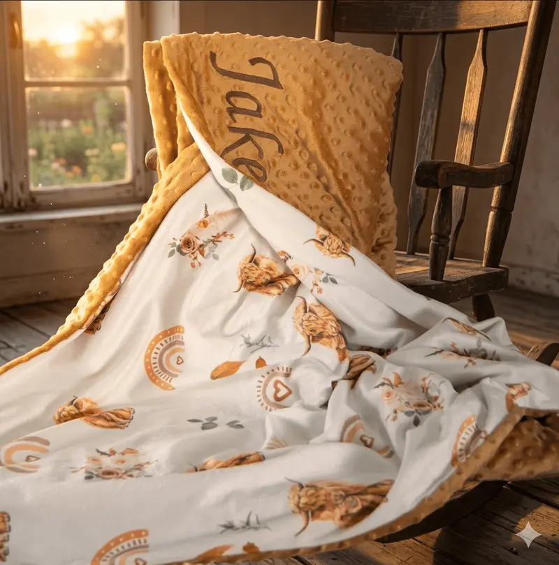 Highland Cow Jumbo Blanket 1