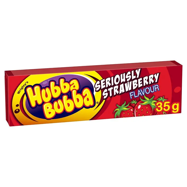 Hubba Bubba Strawberry Bubble Gum – 5-Piece Fun Pack 1